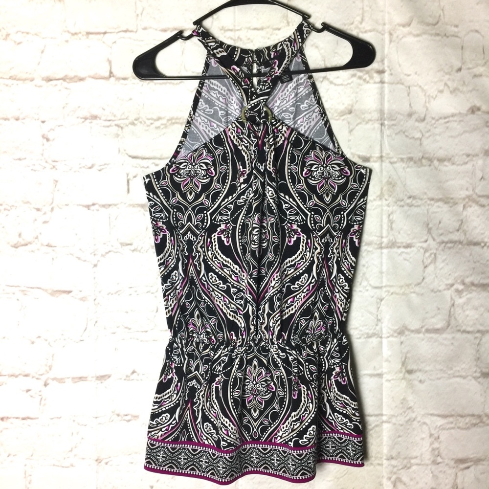WHBM Paisley Halter Top